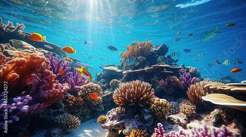 underwater world  coral reef  tropical fish  vacation  diving  travel  island  coastline  ocean  sea  snorkeling  clear blue water  bay  summer  nature  marine  sun  light  landscape  view  floral
