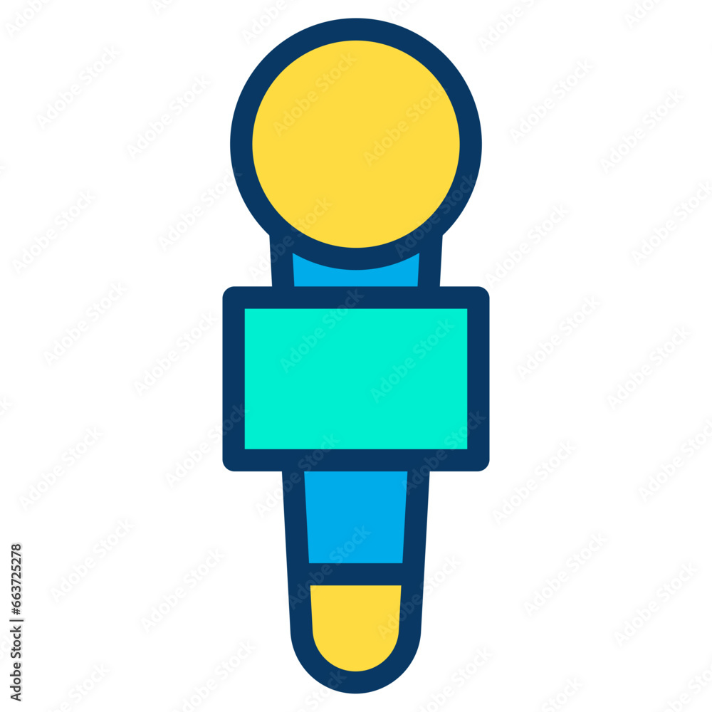 Lineal color Mic icon Lineal color Mic icon