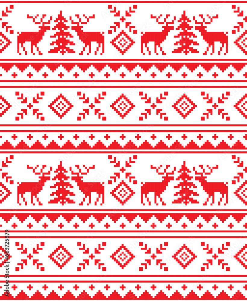 New Year's Christmas pattern pixel vector illustration New Year's Christmas pattern pixel vector illustration