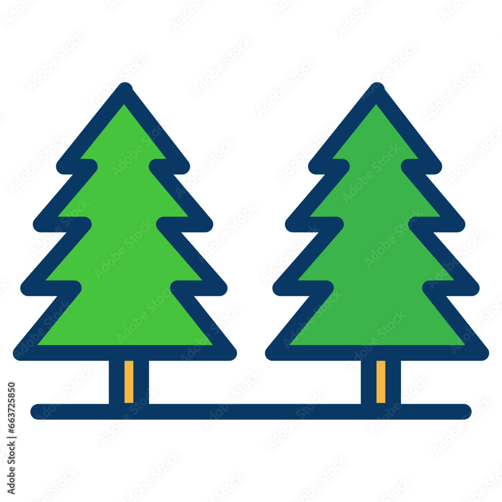 Fototapeta premium Lineal color Mountain icon
