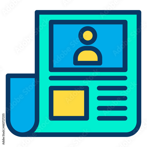 Lineal color News icon