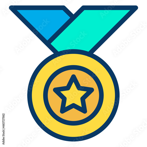 Lineal color Medal icon