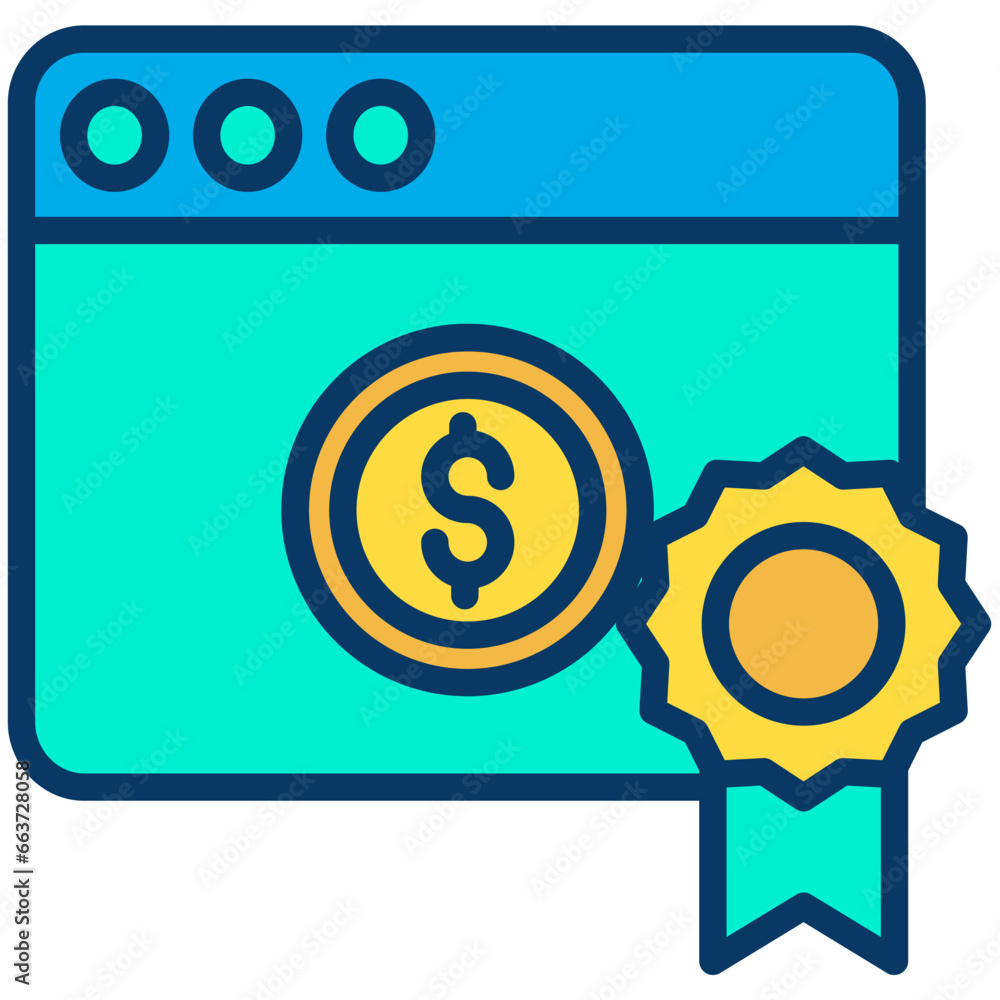 Lineal color Real estate Web icon