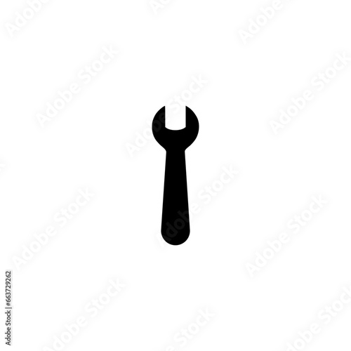 Wrench icon isolated on white background 