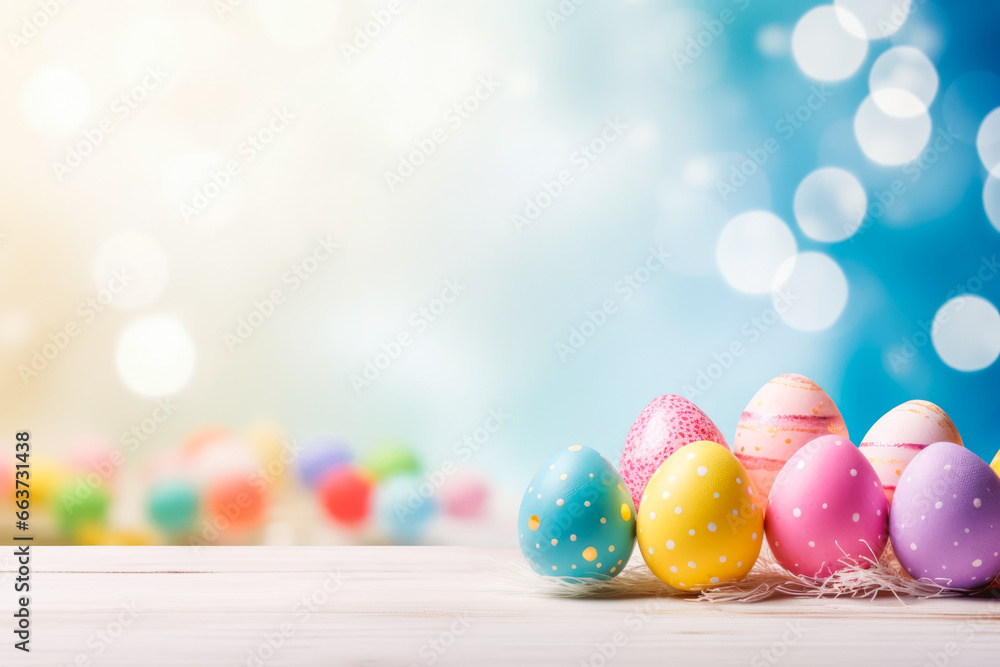 Happy easter. Celebratory easter background banner. Easter background with spring flowers and eggs. Celebrating easter holidays. Happy easter. Celebratory easter background banner. Easter background with spring flowers and eggs. Celebrating easter holidays.