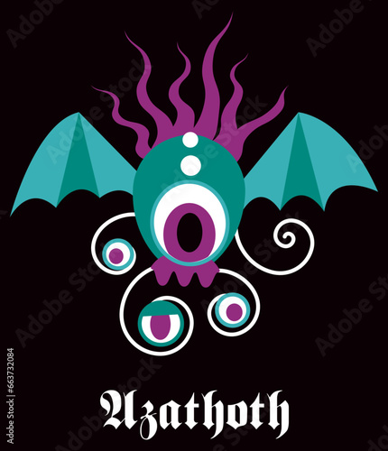 MONSTRE V2 Lovecraft CTHULHU Azathoth œuf ailé grand ancien 1