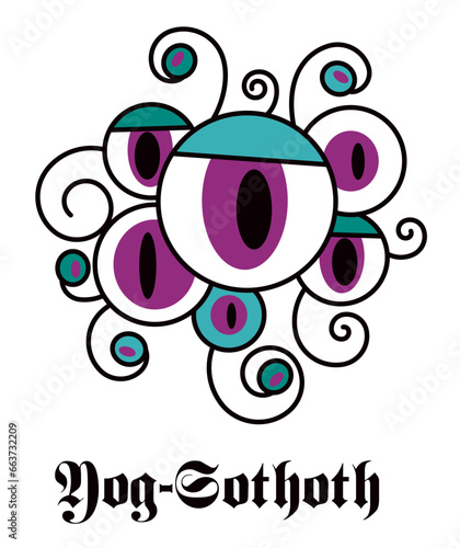 MONSTRE V2 Lovecraft CTHULHU Yog Sothoth tas d'œils grand ancien 2