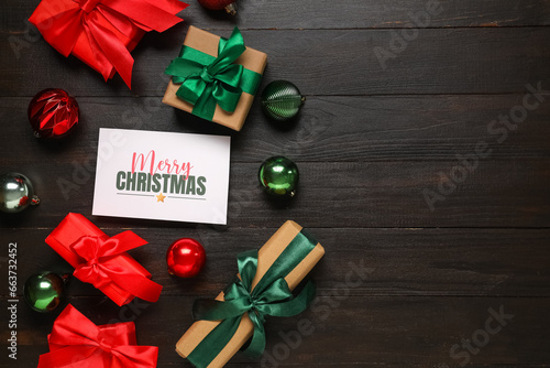Merry christmas greeting ca...