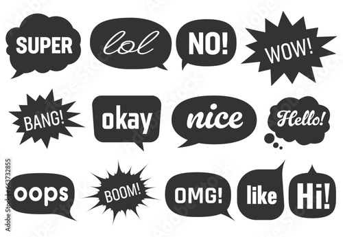 Doodle speech bubbles