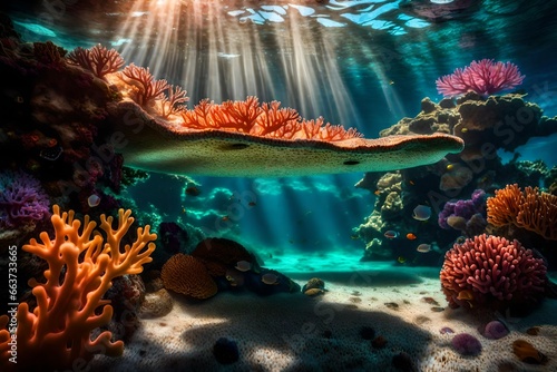 sea life with coral reefs © Nature Lover