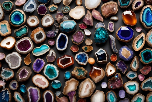 close up of colorful beads