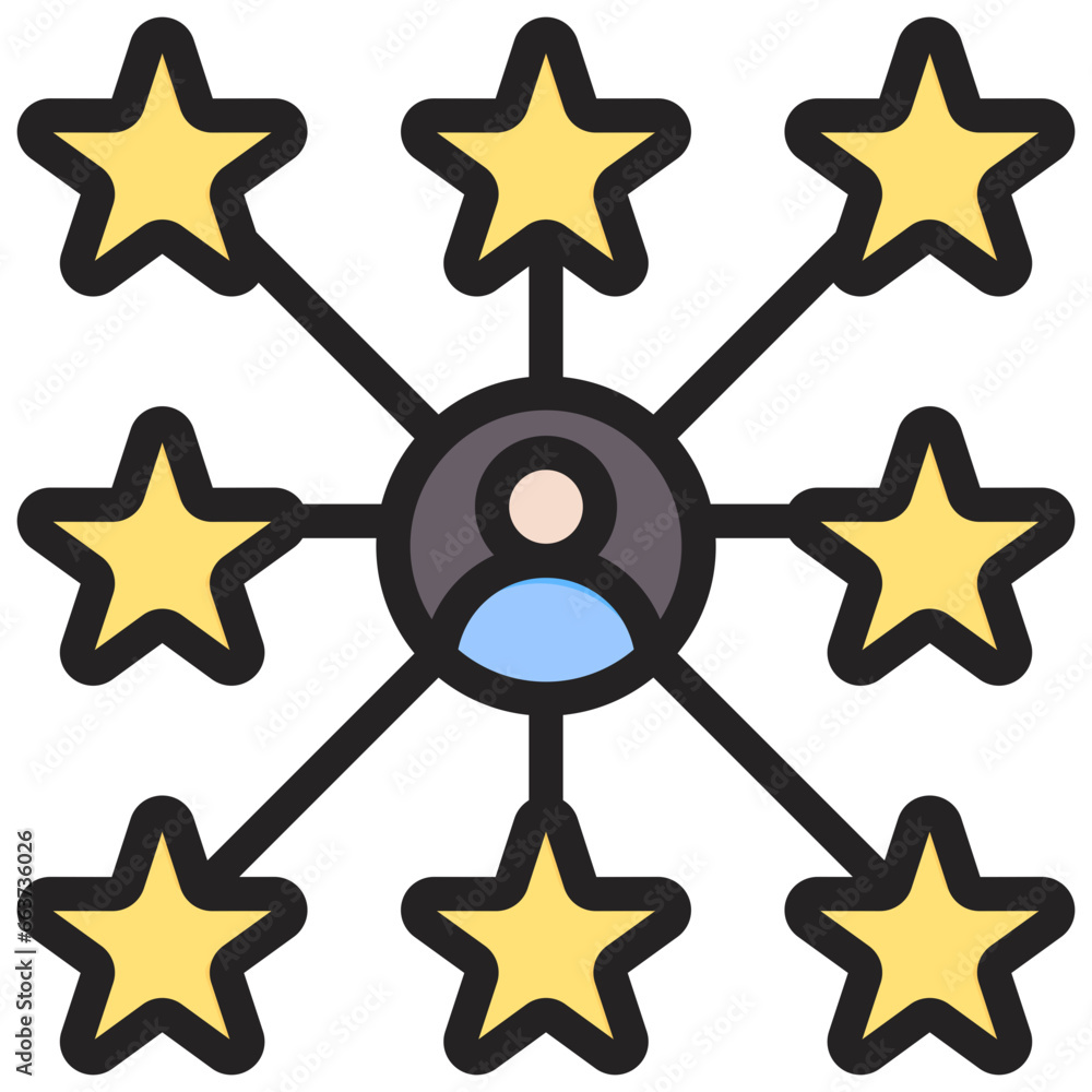 Obraz premium Abilities Outline Color Icon