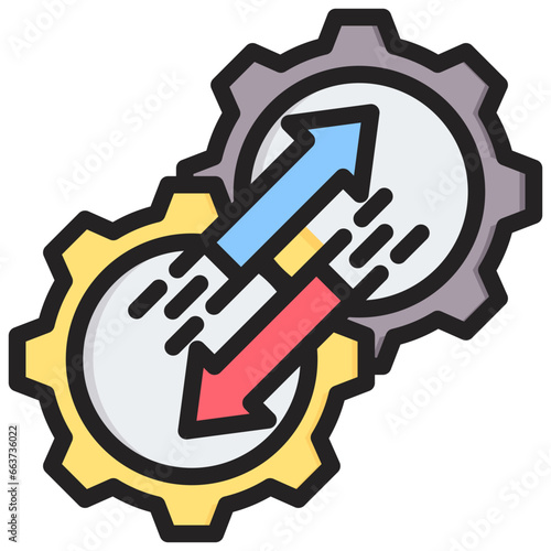 Transition Outline Color Icon