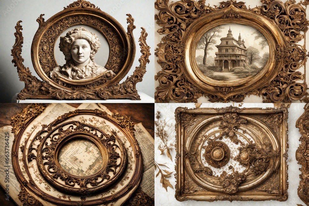 antique clock pattern