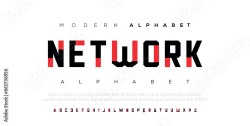 Abstract modern urban alphabet fonts. Typography sport, technology, fashion, digital, future creative logo font. vector illustration