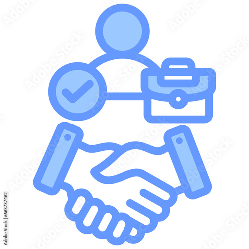 Succession Planning Blue Icon