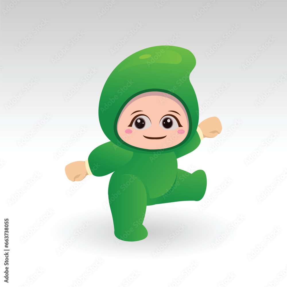 Vector Manggo fruit kawaii cartoon character vector funny Manggo  fruit kawaii illustration
