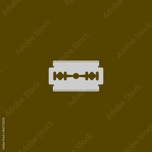 Blade Razor icon silhouette vector design and illustration.