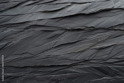 Panorama of Dark grey black slate Texture background 
