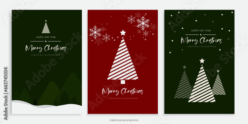 Wallpaper Mural christmas tree set Torontodigital.ca