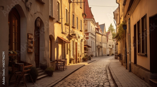 Estonia saiakang street in tallinn s old town.