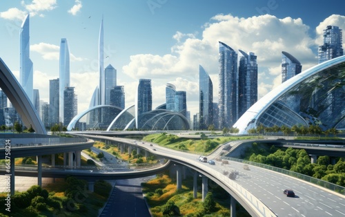 futuristic city landscape © Riccardo