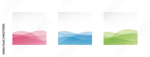 Colorful abstract wave background.