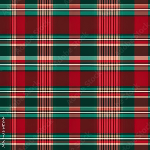 green and red Christmas plaid tartan pattern