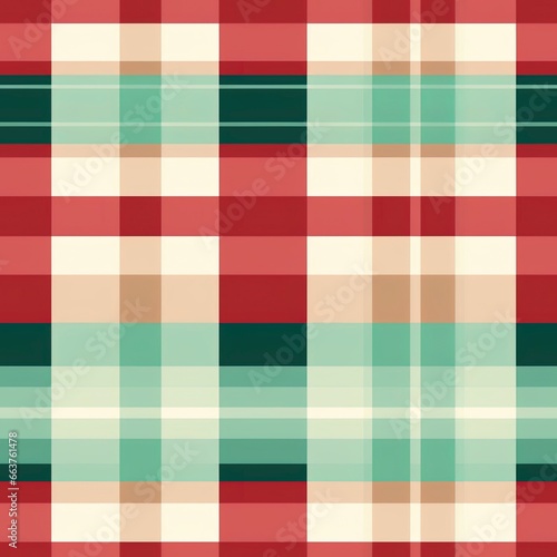 green and red Christmas plaid tartan pattern