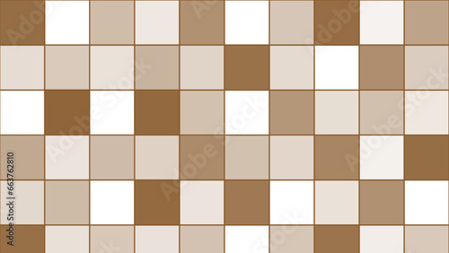 Brown square mosaic chessboard background