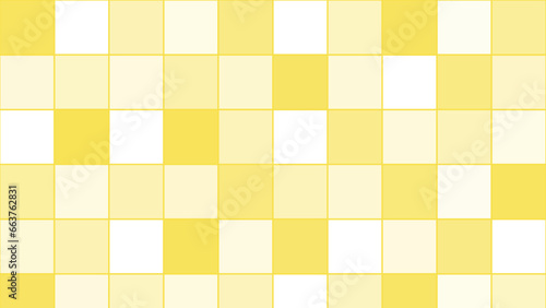 Yellow square mosaic chessboard background