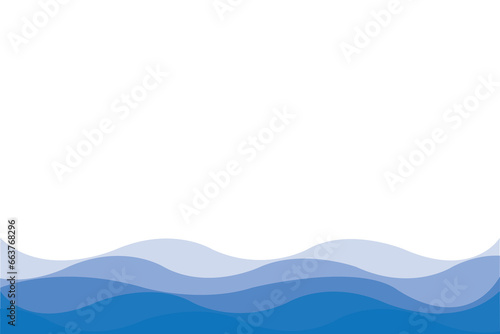 Abstract of background vector. Design japanese style of line wave blue on white background. Design print for illustration, magazine, cover, card, background, wallpaper. Set 3