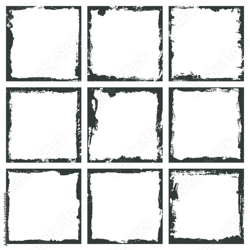 Square aged frame border. G...