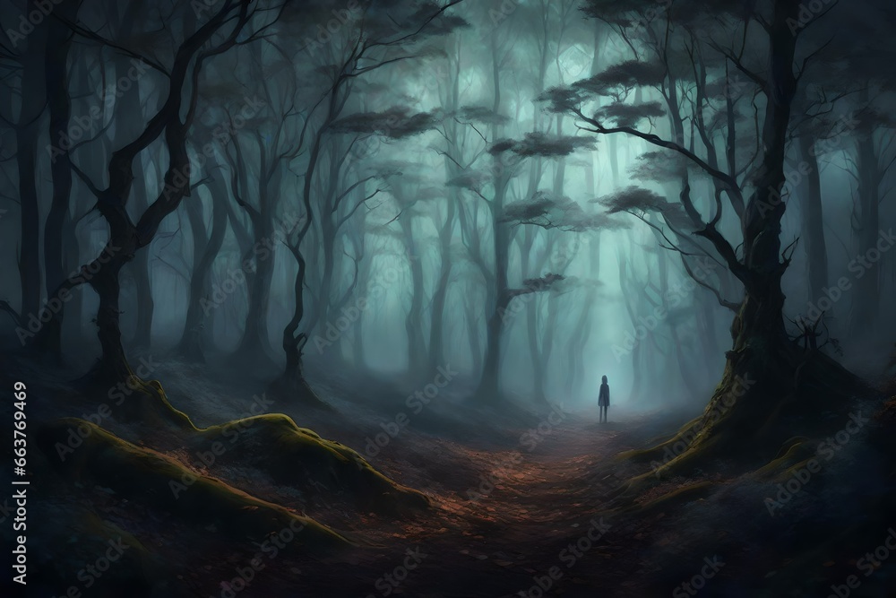 Mysterious Haunted Forest