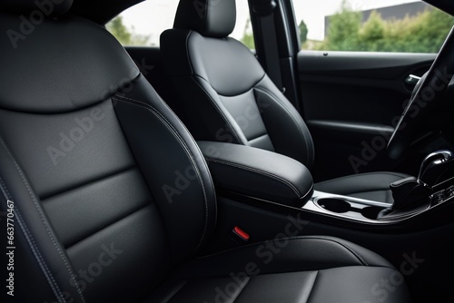 empty passenger seat in a car © altitudevisual
