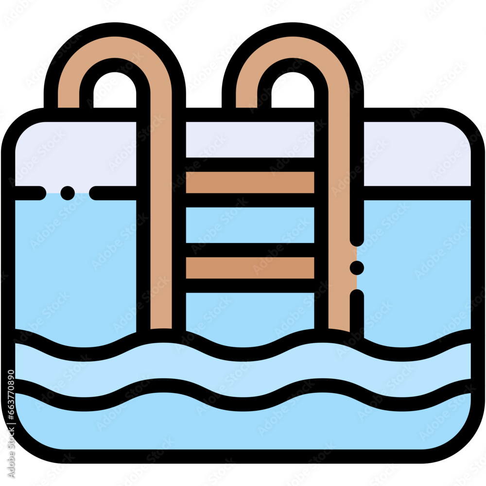 Vector Icon Swimming Pool, Pool, Hot Pool, Swimming, Water, Sport Vector Icon Swimming Pool, Pool, Hot Pool, Swimming, Water, Sport