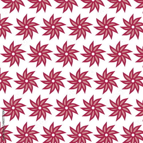 Vector flower shapes pattern and background design