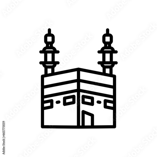 Khana Kaba icon in vector. Illustration photo