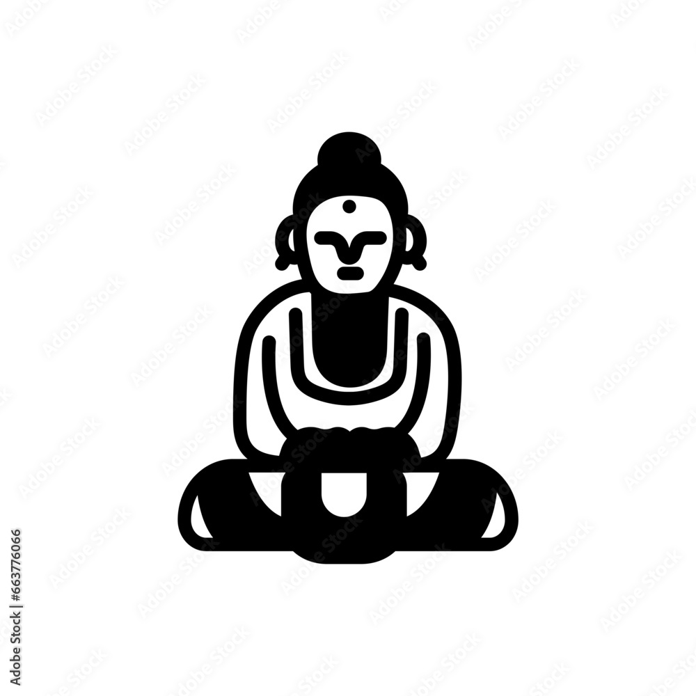 Buddah icon in vector. Illustration Buddah icon in vector. Illustration