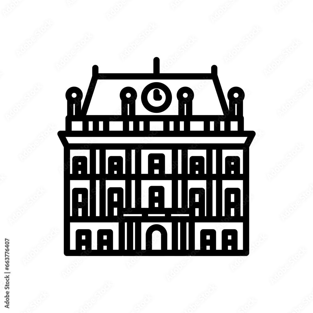 Schönbrunn Palace icon in vector. Illustration