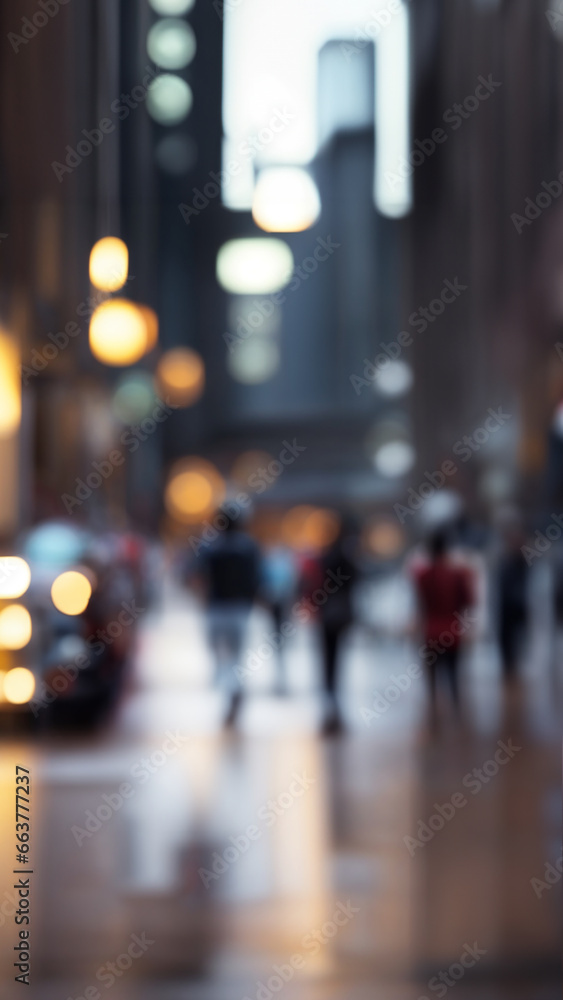 Blur background of night street. vertical. Bokeh Blur background of night street. vertical. Bokeh