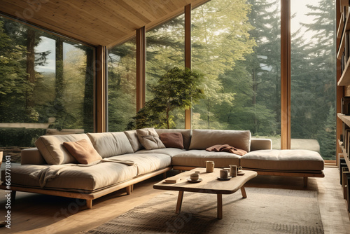 modern living room, Generative AI