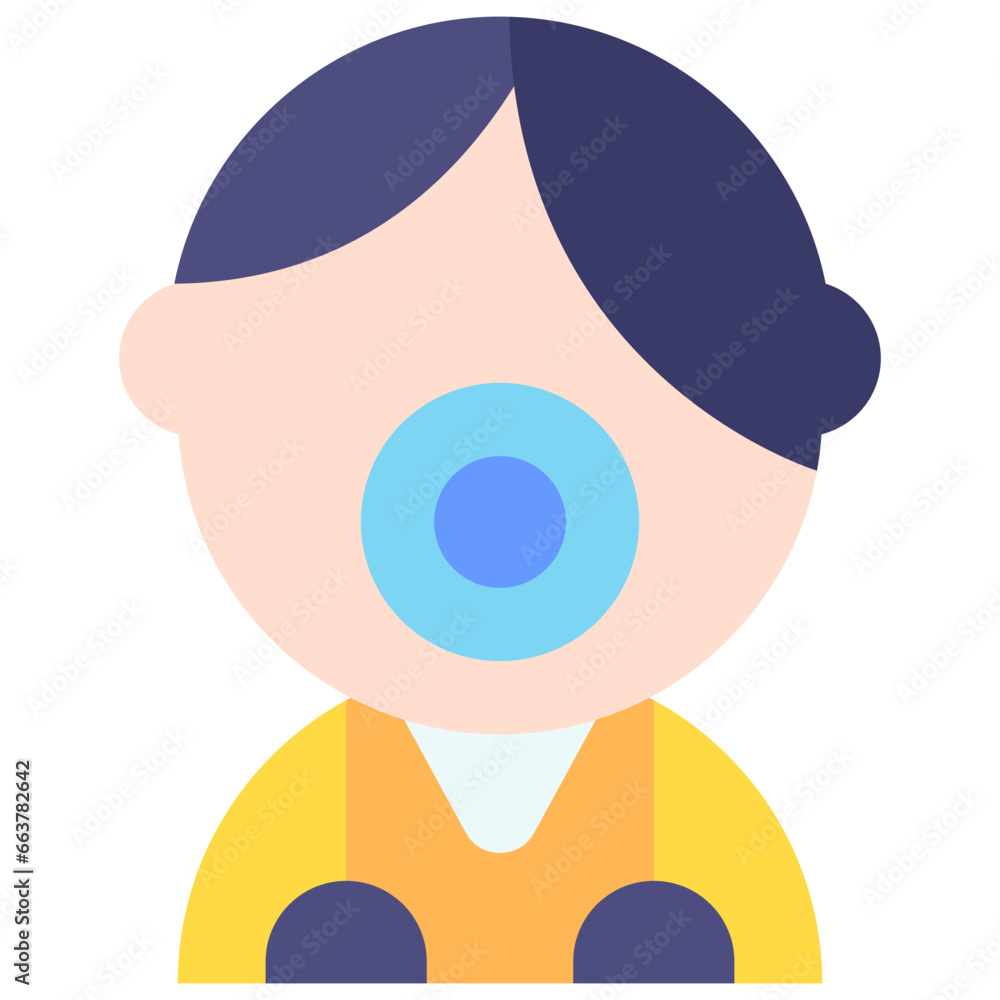 Obraz premium Vector Icon Bionic, Bionic Eye, Engineering, Future, Robotics, Artificial Intelligence