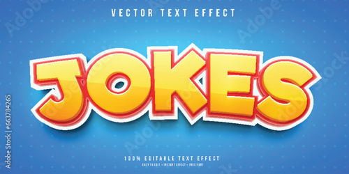 Jokes 3d editable text effect