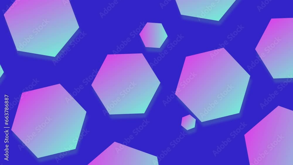 Dynamic Gradient-Colored Animation Background with Abstract Hexagonal Pattern Dynamic Gradient-Colored Animation Background with Abstract Hexagonal Pattern