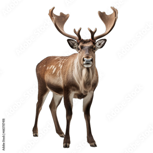 Reindeer isolated on transparent background