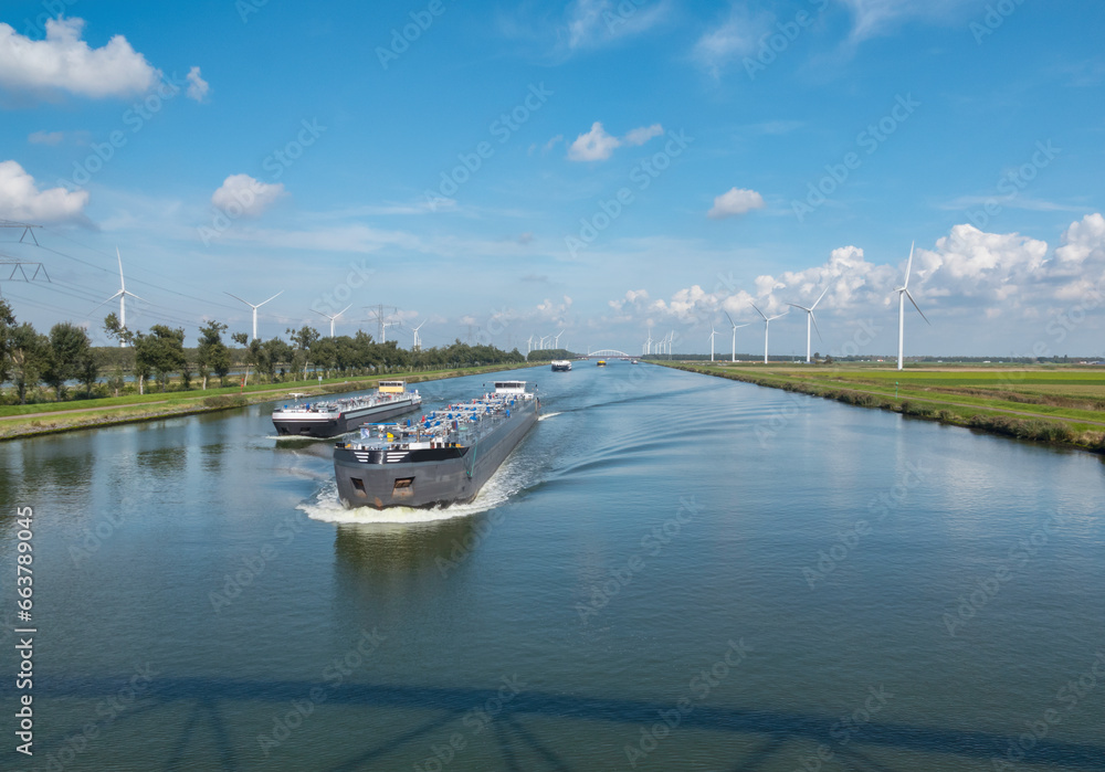 shipping transport over water in the Netherlands