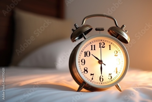 a close-up shot of a clock set to 7 am confirming to the local time