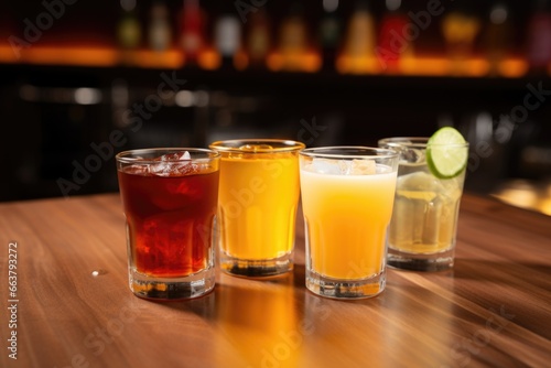 Foto non-alcoholic drinks portraying the concept of sobriety