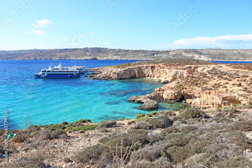 landscape Blue Lagoon - Comino island Malta